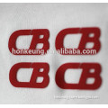 Factory custom rubber heat transfer logo for garment, high density transfer printing